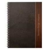Braunlederlook Notizblock (Vorderseite)