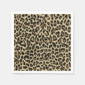 Braunleopard-Käse Serviette (Vorderseite)