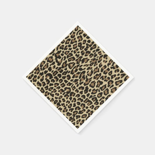 Braunleopard-Käse Serviette (Ecke)