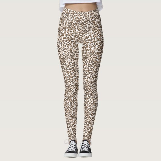 Braunleopard Leggings (Vorderseite)