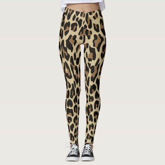 Braunleopard-Leggings Leggings (Vorderseite)
