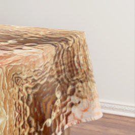 Bräunlich bis lachsbraun, gebogenes Glas wiederhol Tischdecke