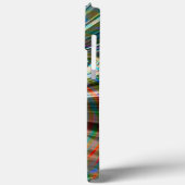 Bräunlich gefärbtes Seidengewebe wirbelnd gekrümmt Case-Mate iPhone Hülle (Rückseite / Links)