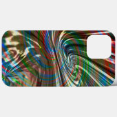 Bräunlich gefärbtes Seidengewebe wirbelnd gekrümmt Case-Mate iPhone Hülle (Rückseite (Horizontal))