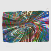 Bräunlich gefärbtes Seidengewebe wirbelnd gekrümmt Golfhandtuch (Horizontal)