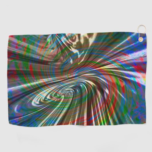 Bräunlich gefärbtes Seidengewebe wirbelnd gekrümmt Golfhandtuch (Horizontal)