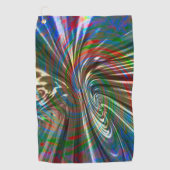 Bräunlich gefärbtes Seidengewebe wirbelnd gekrümmt Golfhandtuch (Vorderseite)