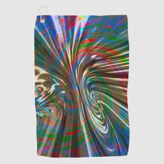 Bräunlich gefärbtes Seidengewebe wirbelnd gekrümmt Golfhandtuch (Vorderseite)