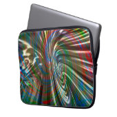 Bräunlich gefärbtes Seidengewebe wirbelnd gekrümmt Laptopschutzhülle (Vorderseite Links)