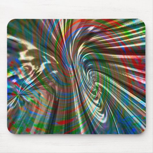 Bräunlich gefärbtes Seidengewebe wirbelnd gekrümmt Mousepad (Vorne)