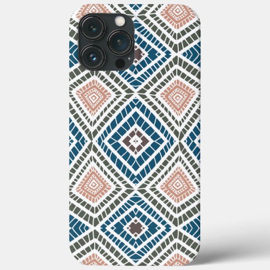 Bräunlich-grünes afrikanisches Stammbaum-Kleid Case-Mate iPhone Hülle (Rückseite)