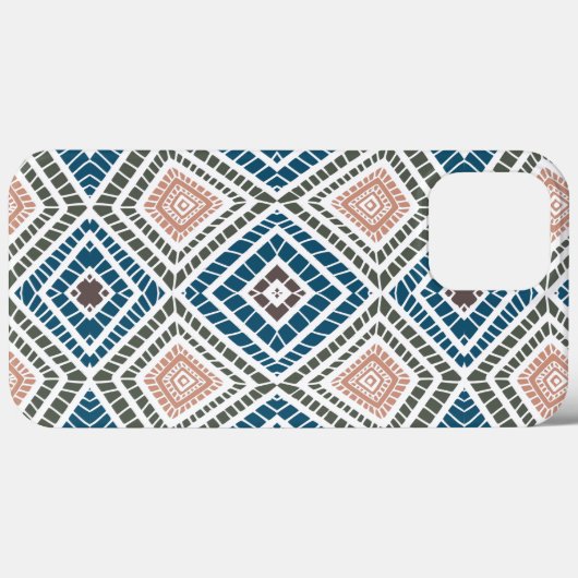 Bräunlich-grünes afrikanisches Stammbaum-Kleid Case-Mate iPhone Hülle (Rückseite (Horizontal))