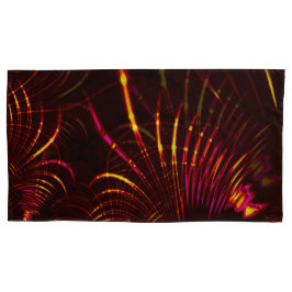 Bräunliche Rundungen von Rosa bis Feuerfarbe Kissenbezug