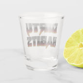 Braunmetall-Dirty-Habitat-Schießglas Schnapsglas (Rückseite)