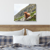 Braunochse Leinwanddruck (Insitu (Schlafzimmer))
