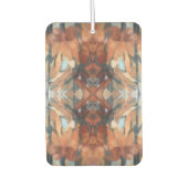 Braunorange, beige Creme abstrakte Aquarellfarbe Autolufterfrischer (Vorderseite)