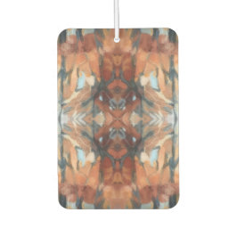 Braunorange, beige Creme abstrakte Aquarellfarbe Autolufterfrischer