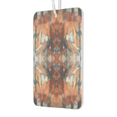 Braunorange, beige Creme abstrakte Aquarellfarbe Autolufterfrischer (Links)