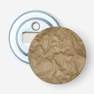 Braunpapier, zerknittertes Papier, zerbrochenes Pa Flaschenöffner