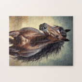 Braunpferd Puzzle (Horizontal)
