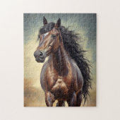 Braunpferd Puzzle (Vertikal)