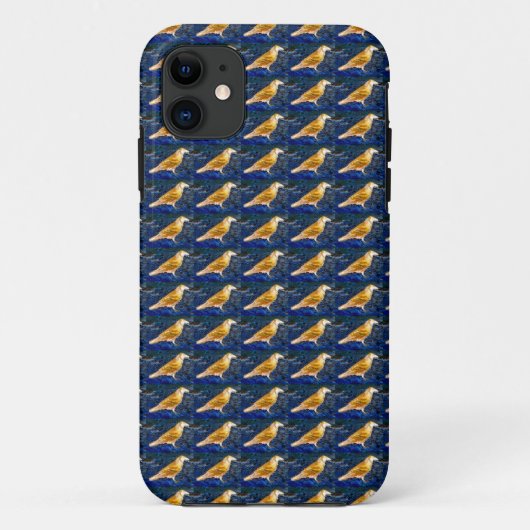 Braunraven auf schwarzem Fall Case-Mate iPhone Hülle (Rückseite)