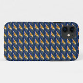 Braunraven auf schwarzem Fall Case-Mate iPhone Hülle (Rückseite (Horizontal))