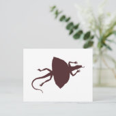 Braunreptil Postkarte (Stehend Vorderseite)