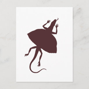 Braunreptil Postkarte