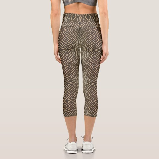Braunretro Capri Leggings (Rückseite)