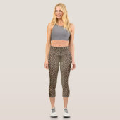 Braunretro Capri Leggings (Vorderseite)