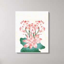 Braunrosa Ästhetische Blume Canvas Print Leinwanddruck