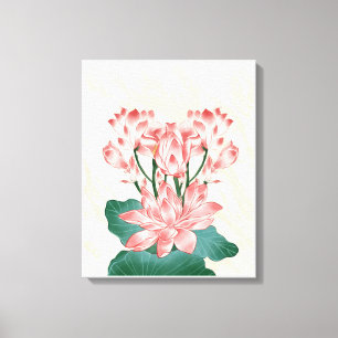 Braunrosa Ästhetische Blume Canvas Print Leinwanddruck