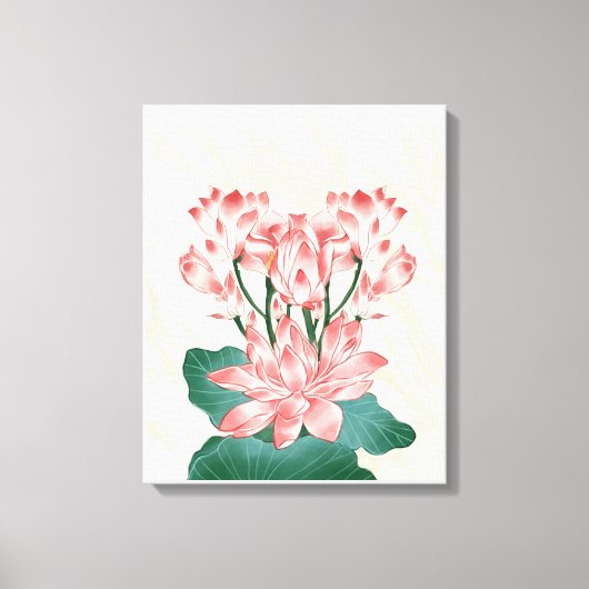 Braunrosa Ästhetische Blume Canvas Print Leinwanddruck (Vorderseite)
