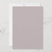 Braunrosa Blatt Hochzeit Einladung (Rückseite)