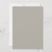 Braunrosa Blütenhochzeit Einladung (Rückseite)
