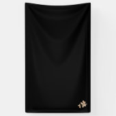 Braunrosa Illustration Design Vinyl Banner (Vertikal)