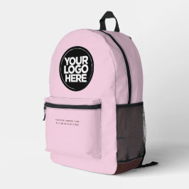 Braunrosa | Personalisiertes Firmenlogo und Text Bedruckter Rucksack