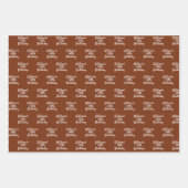 Braunrost Geschenkpapier Set (Vorderseite 3)