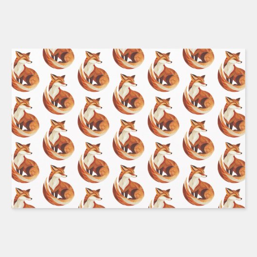 Braunrost Geschenkpapier Set (Vorderseite 2)