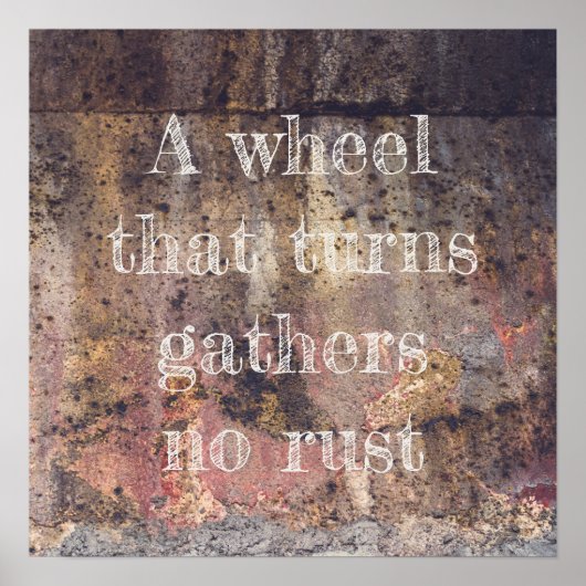 Braunrostmuster Poster (Vorne)