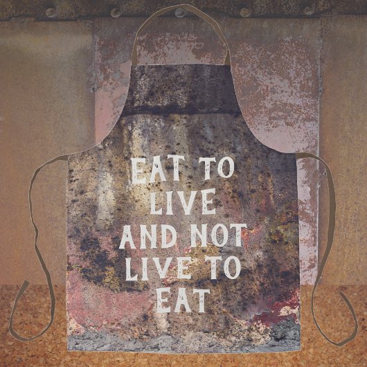 Braunrostmuster Schürze