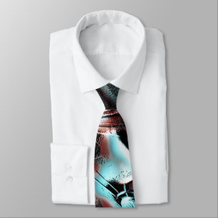 Braunrot bis blau pixelig trockene Textur Krawatte