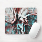 Braunrot bis blau pixelig trockene Textur Mousepad (Mit Mouse)