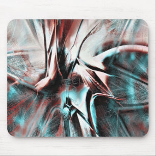 Braunrot bis blau pixelig trockene Textur Mousepad