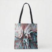 Braunrot bis blau pixelig trockene Textur Tasche (Vorderseite)