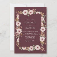 Braunrote Rosenwasser Hochzeit