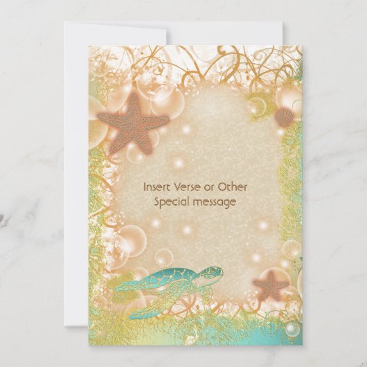 Braunschildkröte Einladung (Vorderseite)