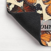 Braunschmetterlingsmuster Mousepad (Ecke)