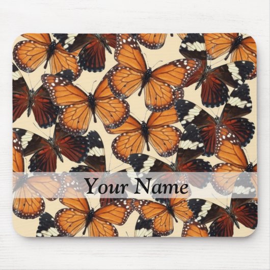 Braunschmetterlingsmuster Mousepad (Vorne)